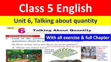 Engels, klas 5, eenheid 6, praten over hoeveelheid //Eenheid 6 voor klas 5 met oplossing/Hele hoo...