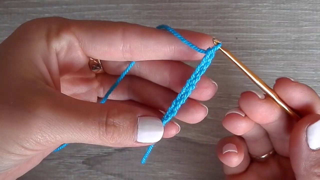 Как связать цепочку крючком, урок для начинающих/How to hook a chain for beginners