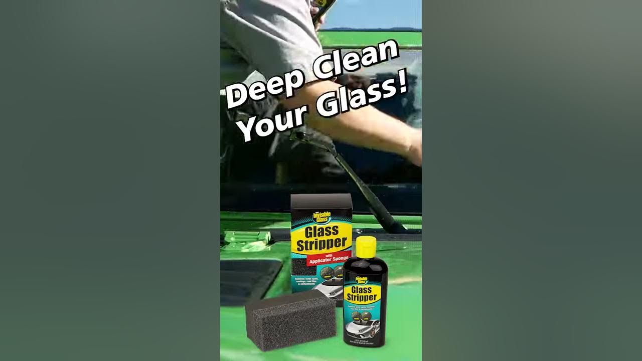 How to Strip Auto Glass / Deep Clean Your Windshield #shorts 