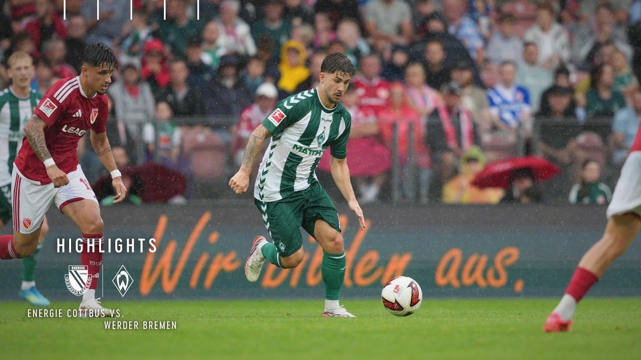 Energie Cottbus 2–4 SV Werder Bremen full highlights