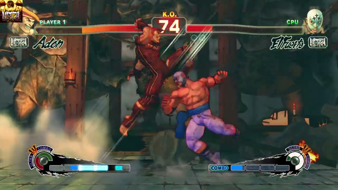 ADON VS EL FUERTE アドン対エル・フォルテのバトル ULTRA STREET FIGHTER IV