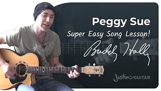 Peggy Sue - Buddy Holly (Songs Guitar Lesson BS-208) How to play