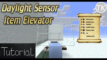 Daylight Sensor Item Elevator Minecraft 1.11 (Tutorial)