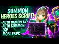 🏰 Summon Heroes Script | Imp Hub X | Auto Gameplay, Esp, Auto Summon, Auto Join &amp; More