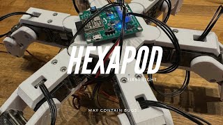 Hexapod Robot Kinematics - part 4 (First meatspace demo - warts and all)