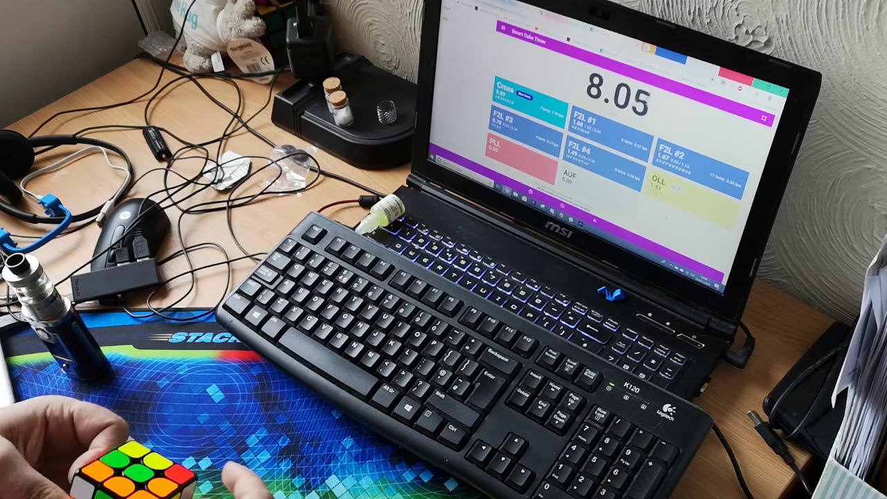 Giiker Supercube i3s + Smart Cube Timer -  Bach-2-Back 10.73 & 11.10 full steps singles