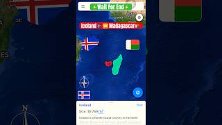 Download Lagu Iceland🇮🇸vs Madagascar🇲🇬size comparison #mapinshort #shortsfeed #worldgeography #mapping #shorts MP3