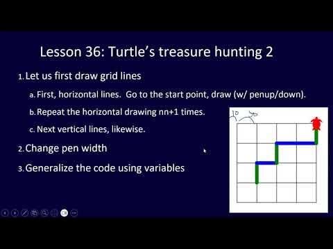 Kids Python Challenge, Lesson 36: Turtle’s treasure hunting 2 - YouTube