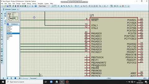 membuat tampilan pada lcd.Menggunakan software Proteus dan Bascom AVR.