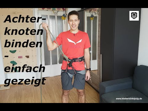 Video: Wie Man Achterknoten Bindet