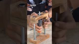 interesting drilling hacks/drilling jig hand made #jigs #tips #hacks #woodworking #viralvideo