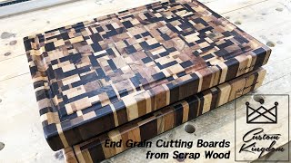 End Grain Cutting Boards from Scrap Wood