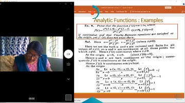 COMPLEX ANALYSIS  LECTURE 12 by RANJANA DUTTA