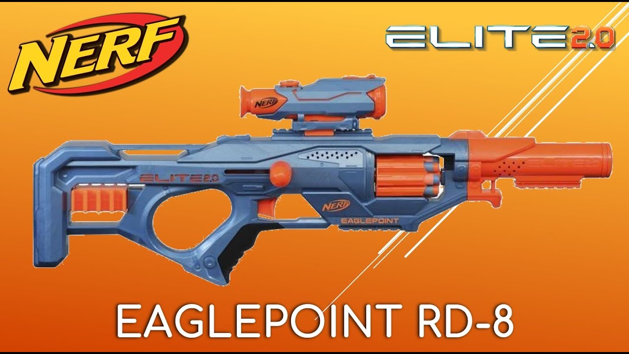 Nerf Elite 2.0 Eaglepoint RD-8 Blaster !REVIEW! 