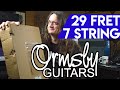 Unboxing a 7 string 29 fret ormsby guitar