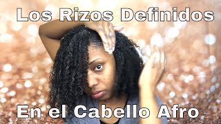 Como Definir Los Rizos del Cabello Afro [Tipo 4 Wash &amp; Go] LAVAR Y LISTO