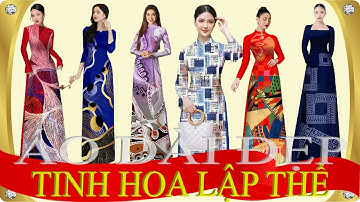 Kiểu áo dài LẬP THỂ đẹp này mang TINH HOA CỦA NGHÊ THUẬT trong từng tà áo💖Vải Áo Dài S