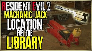 MACHANIC JACK LOCATION FOR THE LIBRARY BOOKS SHELF - RESIDENT EVIL 2 REMAKE