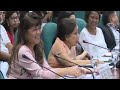 Senator Imee Marcos at the Committee Hearing on Agriculture and Food on August 28.on