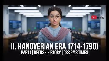 II. HANOVERIAN ERA (1714-1790) | part I | BRITISH HISTORY | CSS PMS TIMES