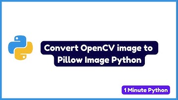 How to convert OpenCV to Pillow in Python
