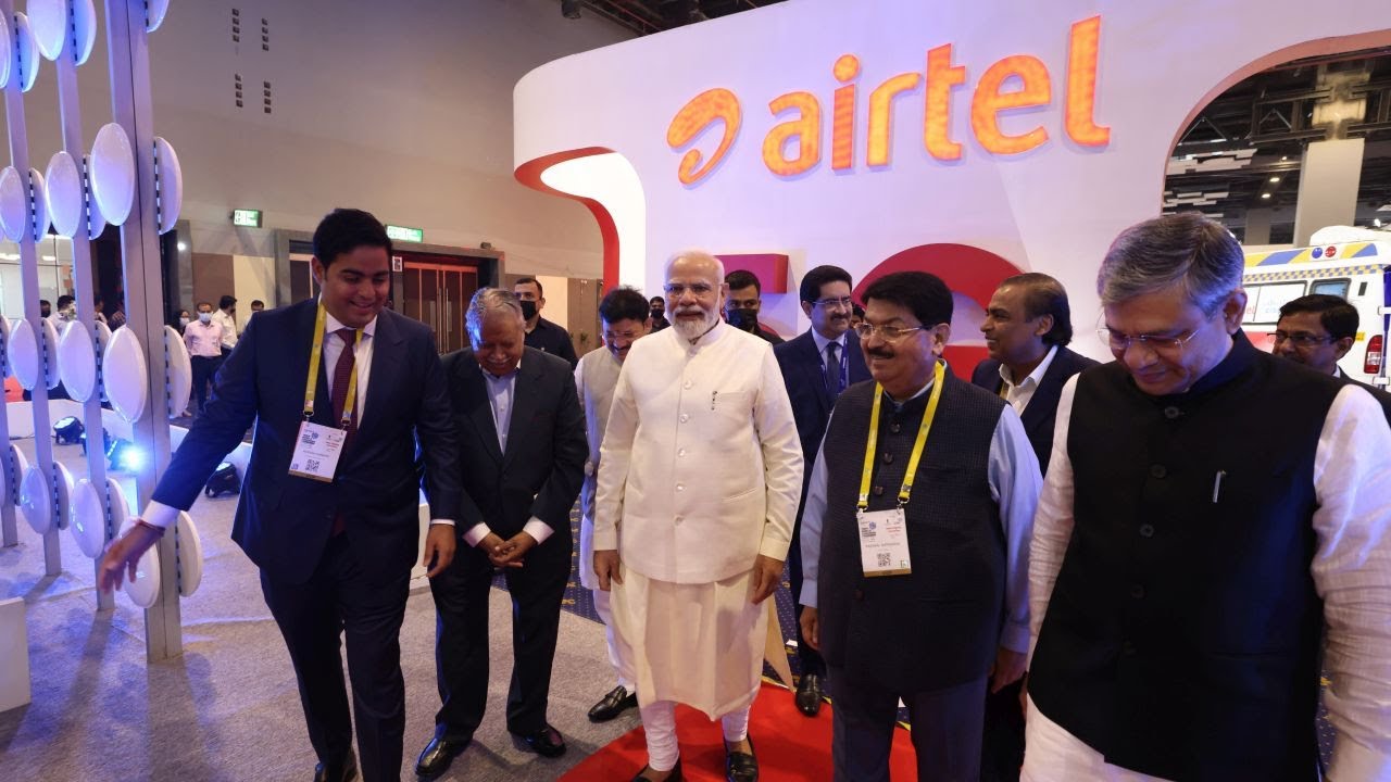 PM Modi visits exhibition at inauguration of India Mobile Congress in New Delhi