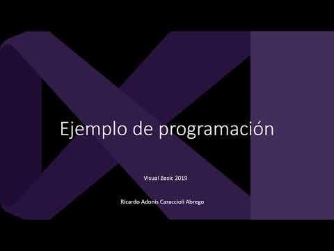 Mi primer programa visual basic 2019