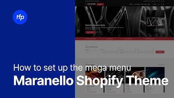 How to set up the mega menu - Maranello Shopify theme