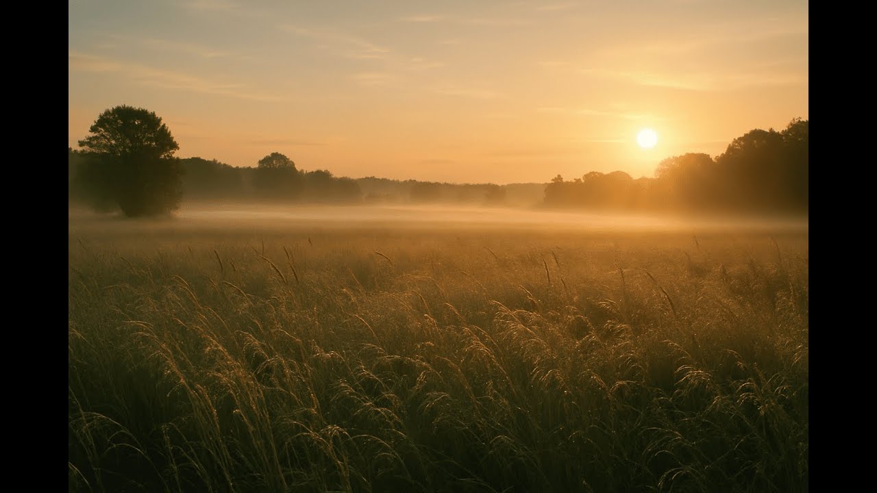 Calm Dawn in the Countryside