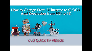 How to change SCinetone to SLOG3 and HD to 4K on the FX6