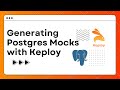 Generating postgres datamocks with keploy  dotnet framework  keploy v2
