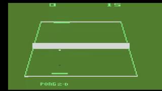 ATARI 2600 Pong 2 D Tennis Hack 2003 Scott Dayton HOMEBREW