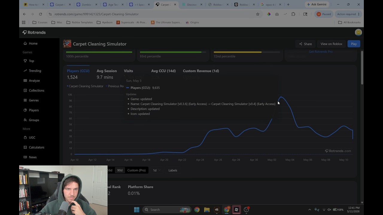 This AI-Made Roblox Game is PRINTING Money (Steal His S… — Transcript