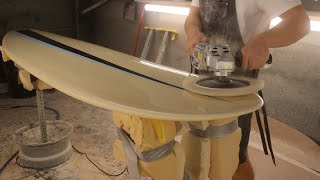 Glassing 7'6' MiniLog Surfboard (+Resin Panels)