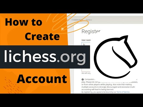 How to Create a lichess account, lichess.org