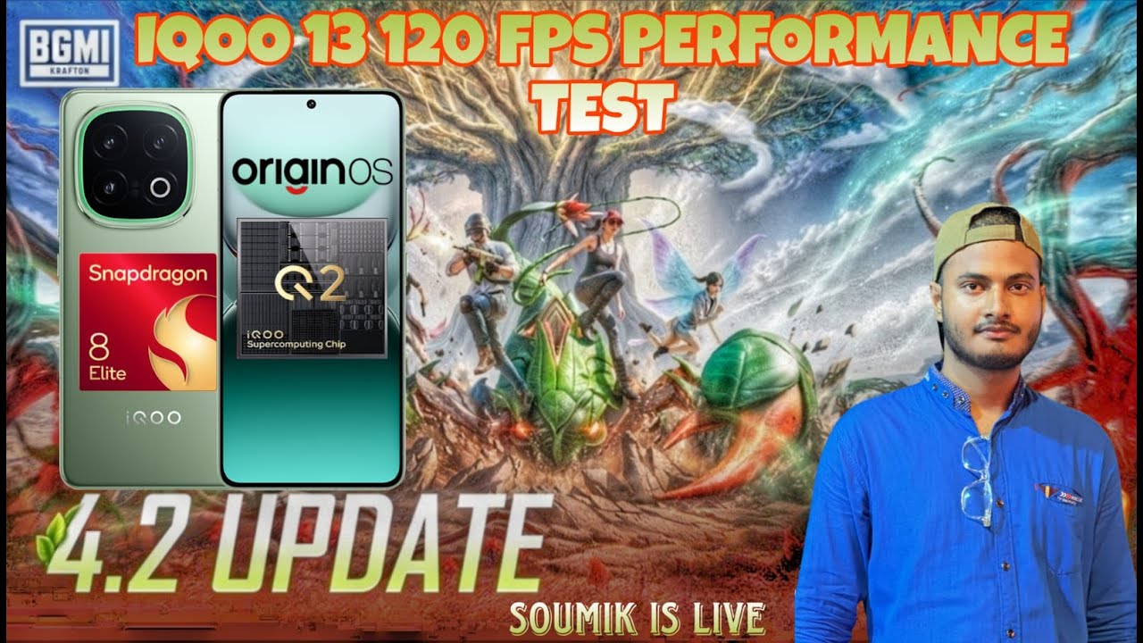 🔴ORIGIN OS 6 | IQOO 13 BGMI 120 FPS PERFORMANCE TEST 