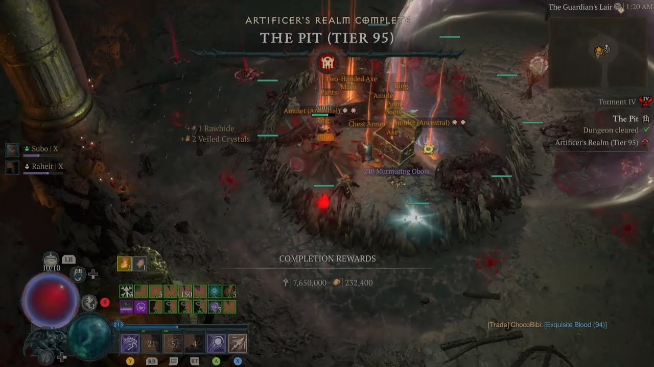 Doombringer, Pit 95 Clear - Paragon 213 Necro Bone Spear (Blood Spear) Maxrollgg, S8 - Diablo IV