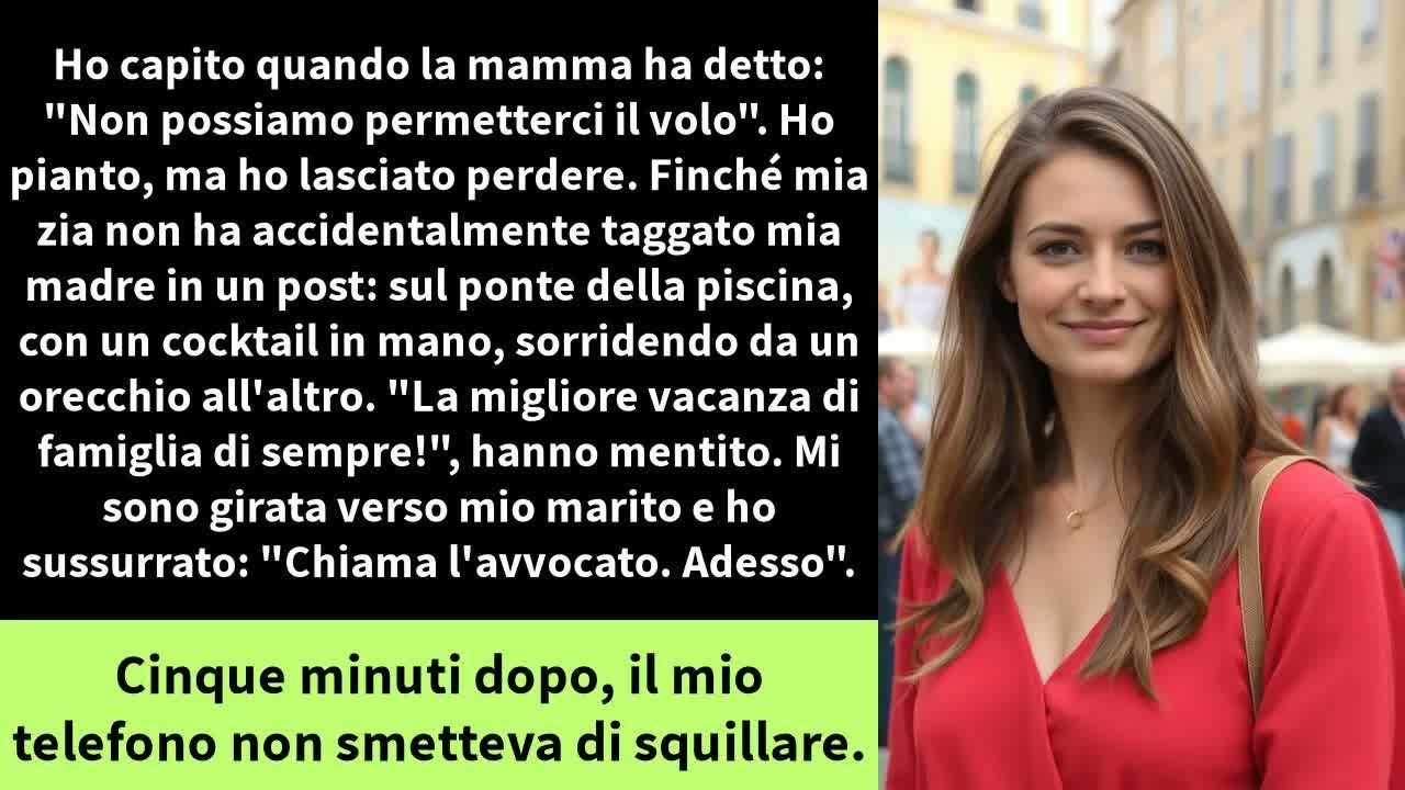 Ho capito quando la mamma ha detto： ＂Non possiamo permetterci il volo＂. Ho pianto, ma ho lasciato