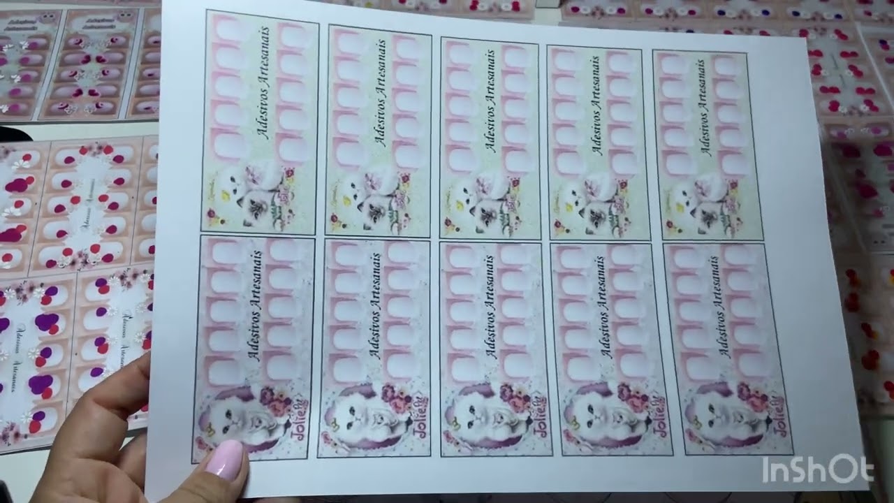 ENCONTRE ARTES JA PRONTA PARA IMPRIMIR/ADESIVOS DE UNHAS