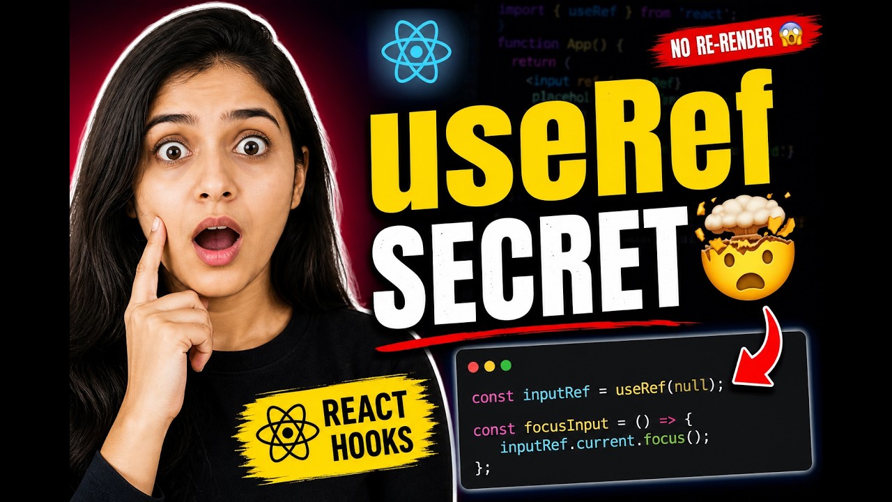 React useRef Hook Explained in Hindi 🔥 | Real Project Example (No Re ...