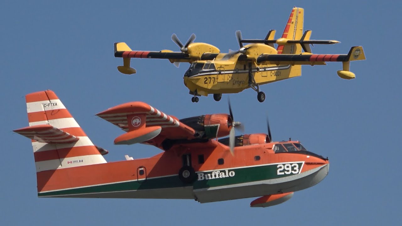 Water Bombers - Newfoundland - Takeoff & Landings