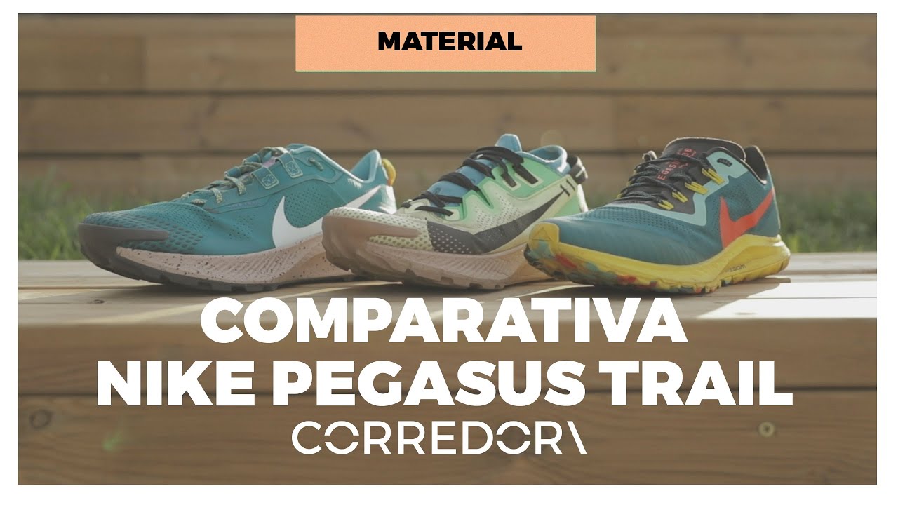 ❌ COMPARATIVA ❌ 3 Modelos de NIKE PEGASUS TRAIL | CORREDOR - YouTube