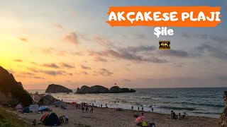 İstanbul'un Ege'yi aratmayan Plajı: AKÇAKESE Köyü - Şile Plajları - Akçakese Plajı I Kamp Alanı 4K