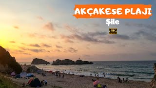 İstanbulun Egeyi Aratmayan Plajı: Akçakese Köyü - Şile Plajları - Akçakese Plajı I Kamp Alanı 4K