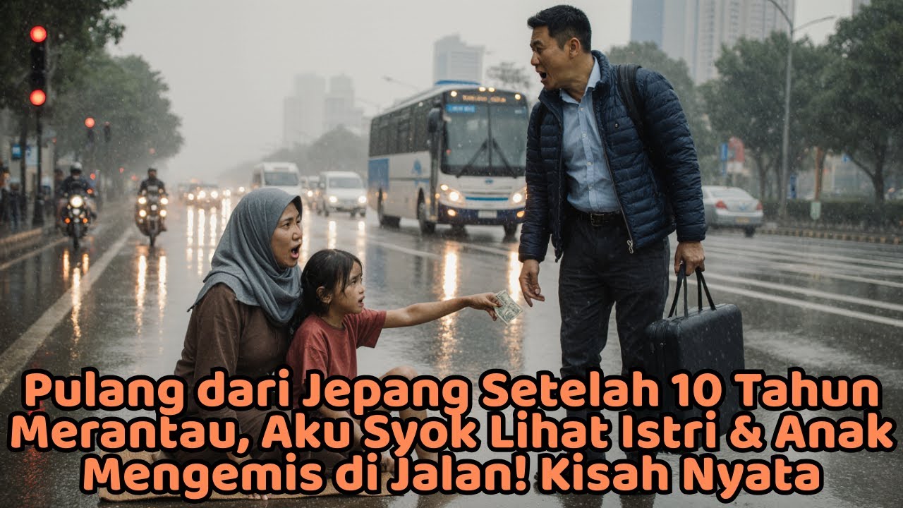 Pulang dari Jepang Setelah 10 Tahun Merantau, Aku Syok Lihat Istri & Anak Mengemis di Jalan!