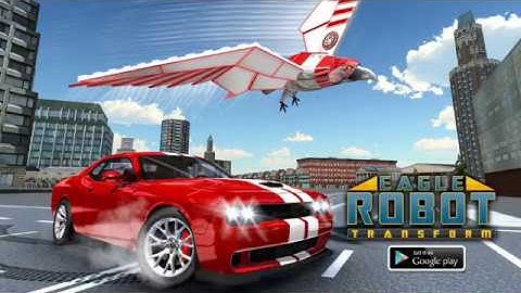 Muscle Car Robot Transformation Game - Eagle Hunt