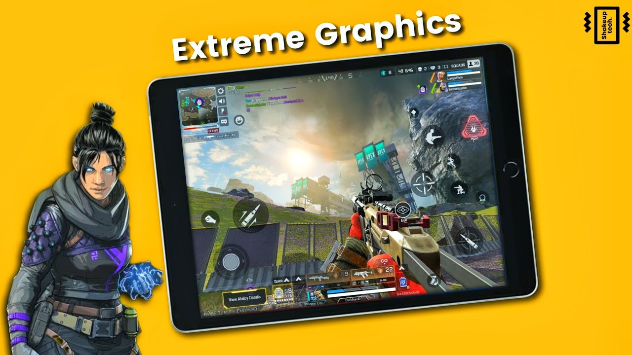Apex Legends Mobile on iPad 9th Gen Extreme Graphics 60 FPS Game Play!