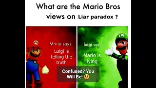 The Liar's Paradox. This Sentence is False. Which Means it's True. And False. Etc...