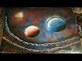 Primary Planets - Amazing Spray Paint Art - By Connor Ross