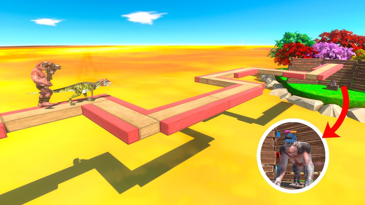 Angry Neighbors Cross Zig Zag Way - Animal Revolt Battle Simulator